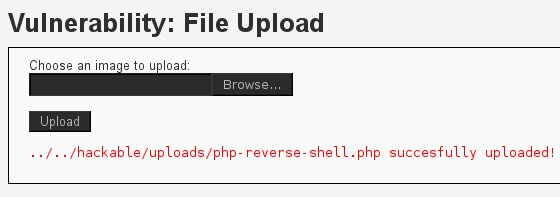 uploading the web shell