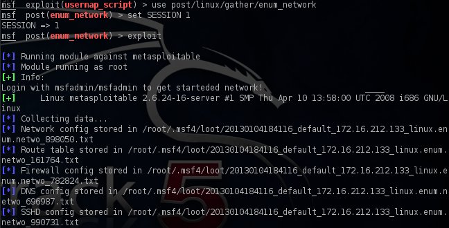 Enumerating network information