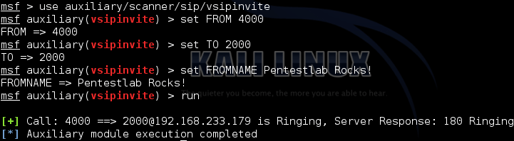 Spoofing the Caller ID with Viproy