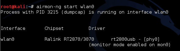 Enable Monitor Mode Interface