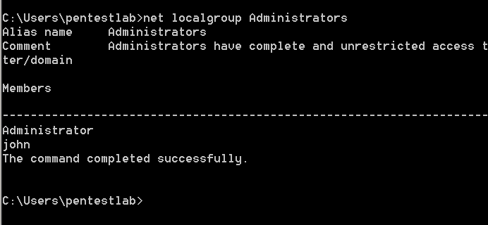 PowerSploit - Backdoor Admnistrator Account