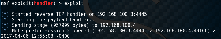 Meterpreter Session - Secondary Logon Handle