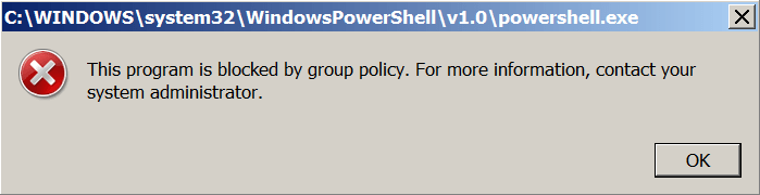 PowerShell Blocked by AppLocker