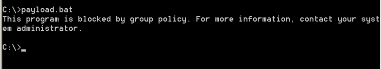 AppLocker - Restriction on BAT Files