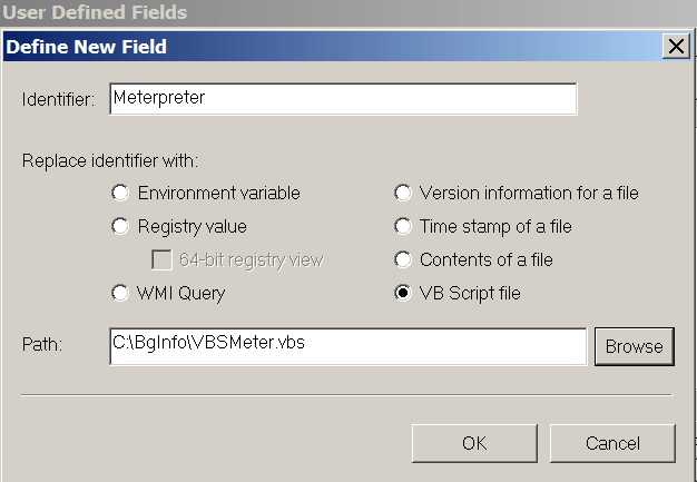 BgInfo - VBSMeter