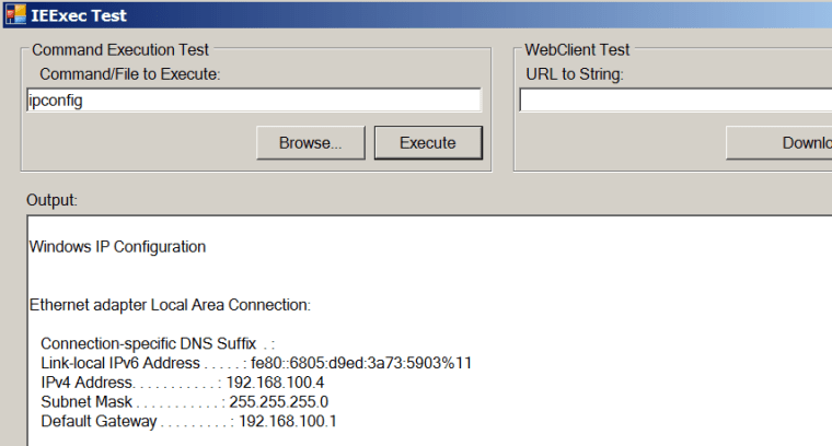 IEExec - Dot NET 64bit Application