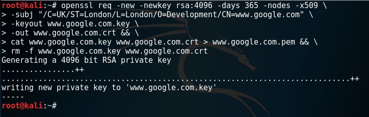 Generate Certificate Manually