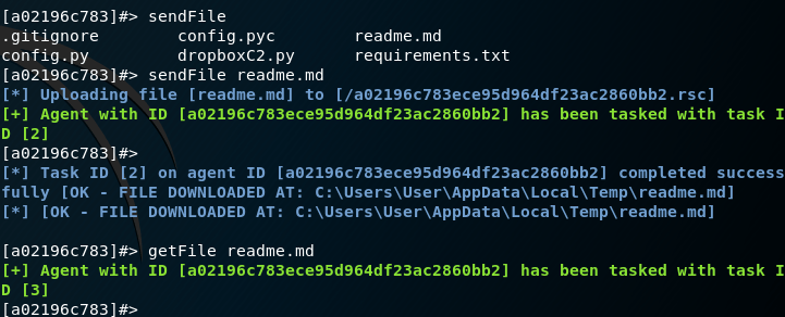 DBC2 - Transfer of Files