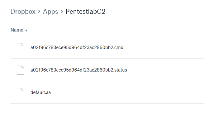 Command and Control – DropBox – Penetration Testing Lab