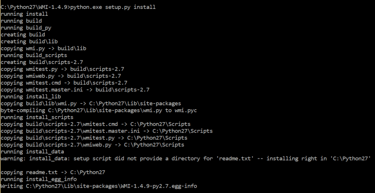 WMI Module - Installation