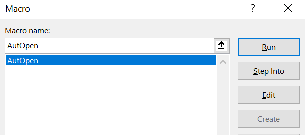 C2Code - Running Excel Macro