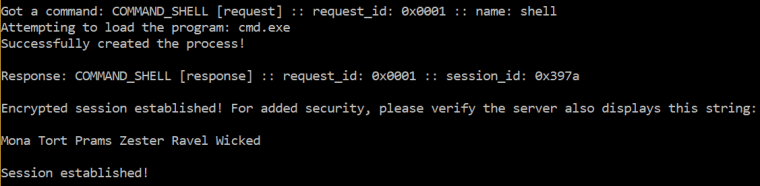 Dnscat2 - Command Shell Request