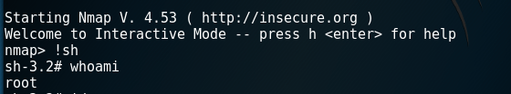 Root Shell via SUID Nmap