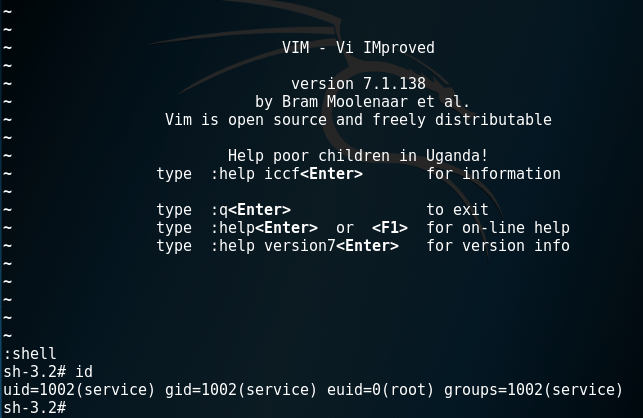 Vim - Root Shell