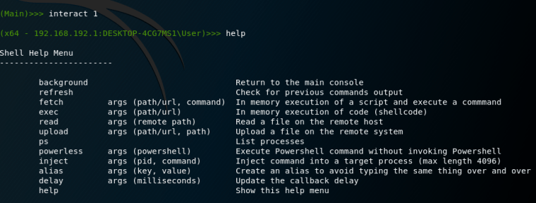 ThunderShell - Interaction with the Shell