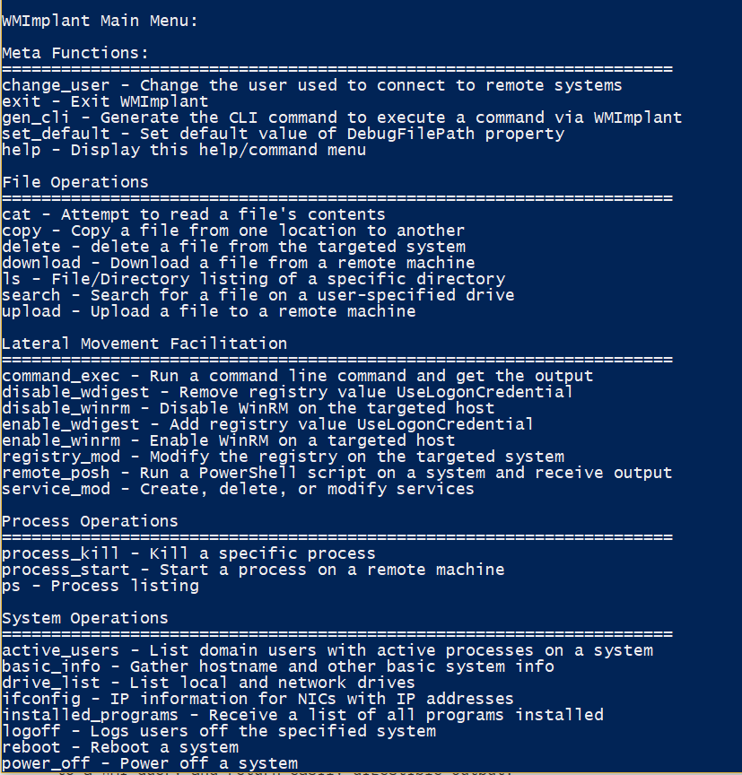 Command and Control – WMI – Penetration Testing Lab