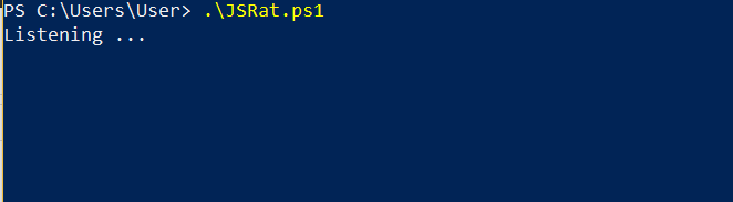 JSRat PowerShell - Server Listening