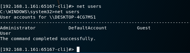 WSC2 - Command Execution