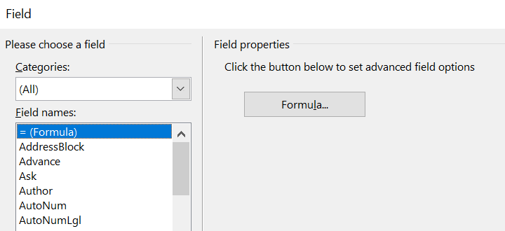 Word - DDE via Field Code