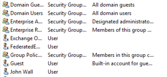 Domain Users - Absence of evil user