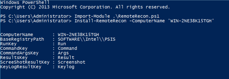 RemoteRecon - Install
