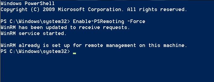 WinRM - Enable the Service