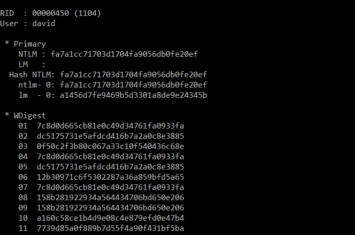 Mimikatz - Dump domain hashes via lsadump