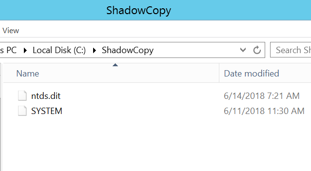 ShadowCopy - Files