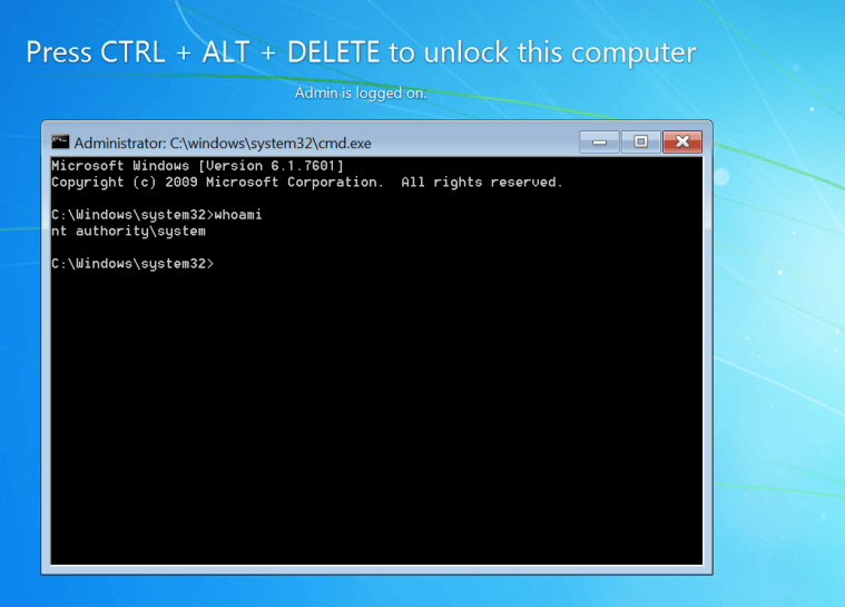 Persistence – Accessibility Features – Penetration Testing Lab
