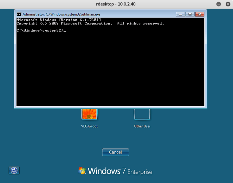 Persistence – Accessibility Features – Penetration Testing Lab