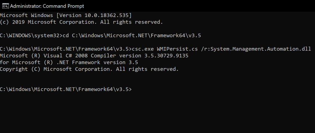Persistence – WMI Event Subscription – Penetration Testing Lab